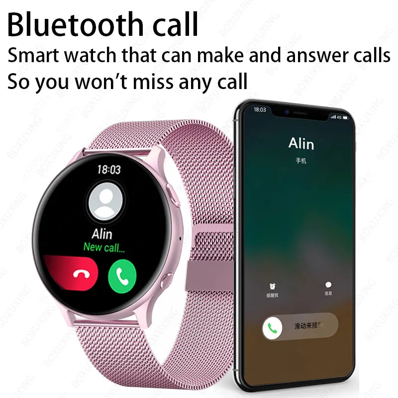 2023 New Bluetooth Call Smart Watch Women Men 1.32 " AMOLED 360*360 HD Pixel Display Smartwatch Ladies Woman Fro Xiaomi Huawei