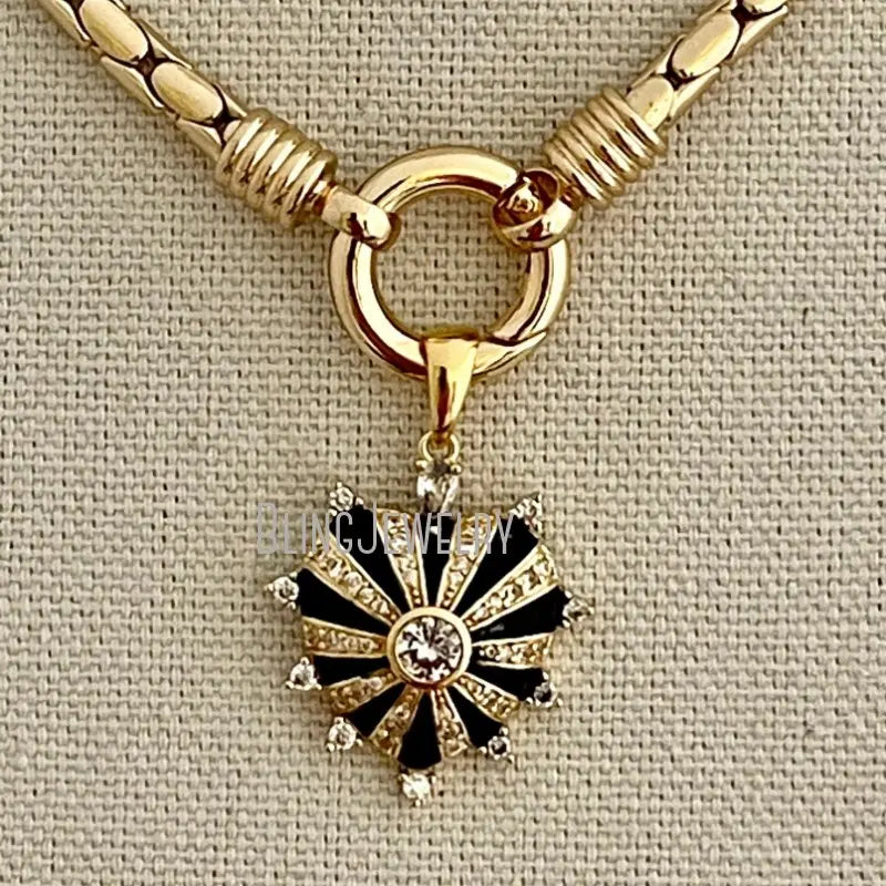 Stainless Steel Snake Chains Choker Enamel Heart Charm Pendant Spring Lock Clasp Statement Necklace Women Halloween Y2k Jewelry