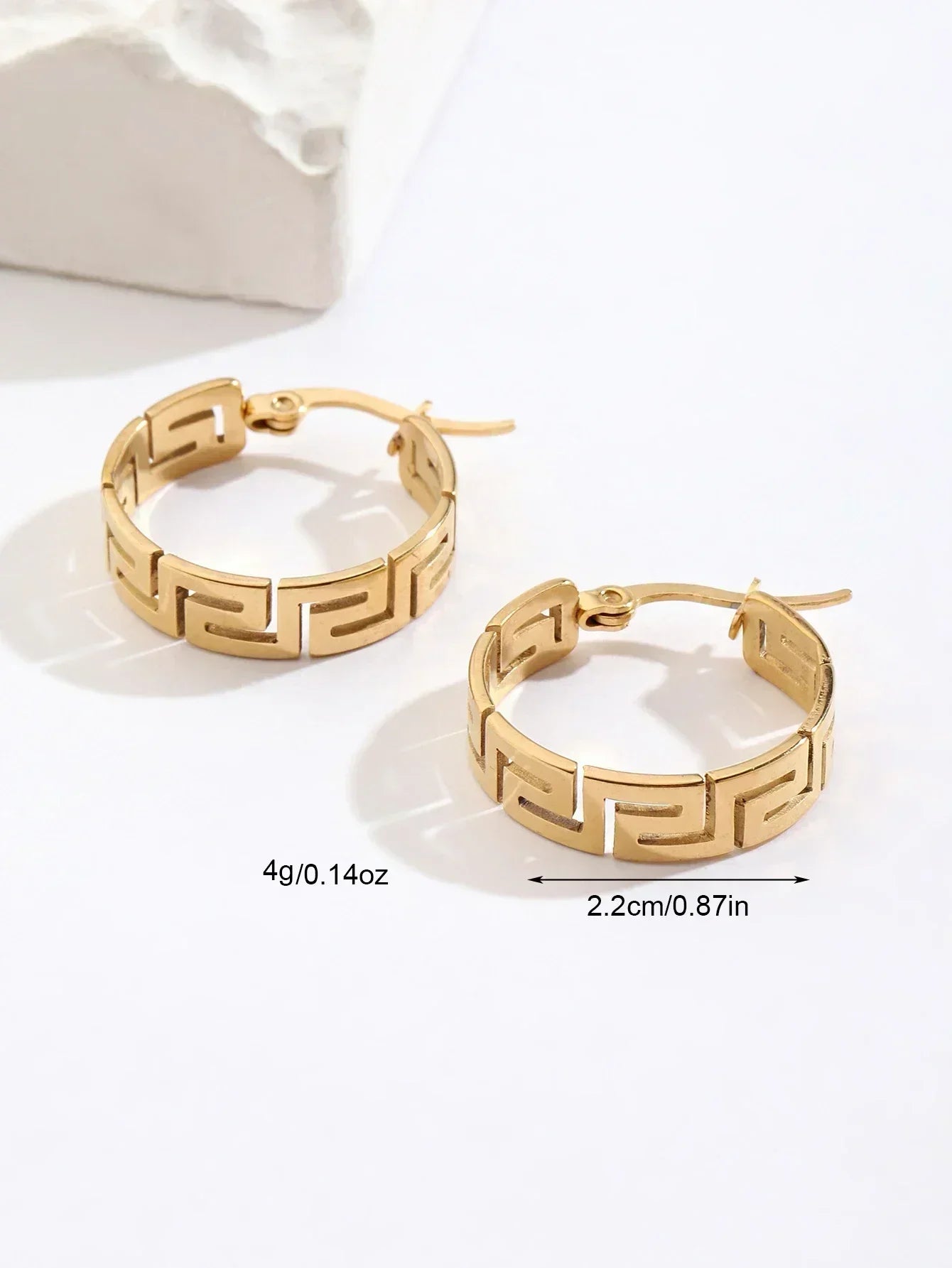 Stainless steel gold-plated women&