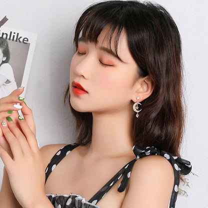 Fashion Tassel Ear Clip Non-Pierced Female Korean Style Temperament Earrings Super Fairy Jewelry Cute Cuff Earring Ear Clip Gift