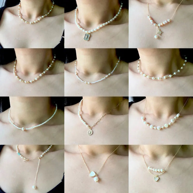 Multiple Styles Natural Freshwater Pearl Baroque Necklace