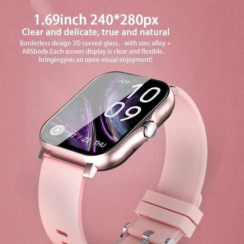 2023 New Smart Watch Women Fashion Bluetooth Call Watch Fitness Tracker Waterproof Sports Ladies Men Smartwatch For Android IOS